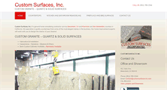 Desktop Screenshot of customsurfaces-inc.com